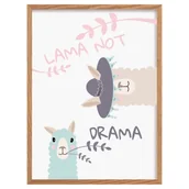 Wyposażenie pokoiku dziecięcego - Obrazek Sweet Lama I 30x40 cm - miniaturka - grafika 1