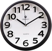 Zegary - Perfect Zegar ścienny WC 34001 czarny 33,5 cm - miniaturka - grafika 1