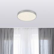 Lampy sufitowe - Briloner Lampa sufitowa LED Flame Star, 21,2 cm srebrna - miniaturka - grafika 1