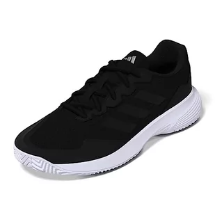adidas Gamecourt 2.0 damskie tenisówki tenisowe, Core Black Core Black Silver Spotkany, 38 2/3 EU - Trampki damskie - miniaturka - grafika 1