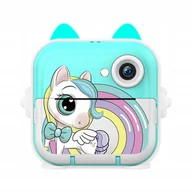 Aparaty natychmiastowe - APARAT FOTOGRAFICZNY DRUKUŚ NATYCHMIASTOWY MINI DRUKARKA gry kamera dzieci - miniaturka - grafika 1