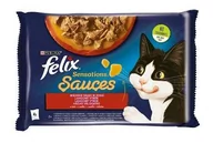 Mokra karma dla kotów - Purina Felix Fantastic Sensations Sauces Wiejskie Smaki indyk/jagnięcina w sosie saszetki 4x85g - miniaturka - grafika 1