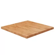 Meble modułowe i akcesoria - Kwadratowy blat do stolika, jasnobrązowy, 80x80x4 cm, dębowy! Lumarko! - miniaturka - grafika 1
