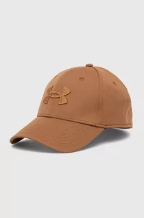 Czapki męskie - Under Armour czapka z daszkiem kolor brązowy z aplikacją - grafika 1