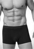 Majtki męskie - BOKSERKI MĘSKIE MAJTKI KEY SZORTY MXH 017 CZARNE *M* - miniaturka - grafika 1