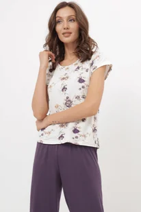 Damska bambusowa piżama STEFANIA XL Fioletowy - Bielizna nocna Damska bambusowa piżama STEFANIA XL Fioletowy - Bielizna nocna - miniaturka - grafika 1