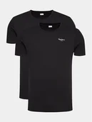 Koszulki męskie - Pepe Jeans Komplet 2 t-shirtów Pepe Tshirt 2P PMU10976 Czarny Regular Fit - miniaturka - grafika 1
