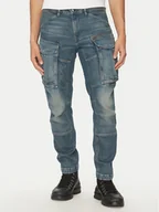 Spodnie męskie - G-Star Raw Jeansy Rovic Zip 3D D23077-D775 H139 Niebieski Regular Fit - miniaturka - grafika 1