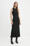 Sukienki - Calvin Klein sukienka kolor czarny maxi rozkloszowana K20K207689 - miniaturka - grafika 1