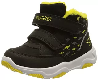 Buty dla dziewczynek - KangaROOS Buty dziecięce Ks-Goku V uniseks, Jet Black Lemon Chrome, 29 EU - grafika 1