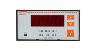 lovato Woltomierz 3-fazowy cyfrowy tablicowy 15-660V AC IP54 DMK10R1 DMK10R1 - Liczniki energii elektrycznej - miniaturka - grafika 1