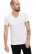 Koszulki męskie - DeFacto Męski T-shirt z dzianiny z dzianiny dla mężczyzn (biały, XXL), biały, XXL - miniaturka - grafika 1