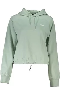 Bluzy damskie - FILA Damska bluza z kapturem Baalberge Cropped, Silt Green, L - grafika 1