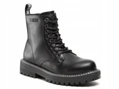 Botki damskie - Buty Damskie Trapery Big Star Kk274538 Czarne R.37 - miniaturka - grafika 1