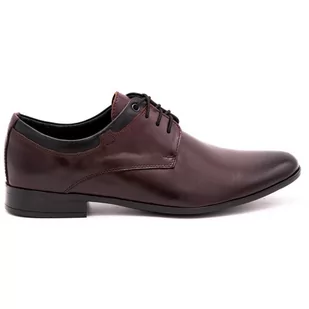 Buty męskie skórzane wizytowe 263LU kabir z czarnym - Buty Olivier - Półbuty męskie - miniaturka - grafika 1