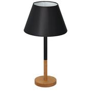 Lampy stojące - Luminex Table lamps 3754 Lampa stołowa lampka 1x60W E27 czarny/naturalny/biały - miniaturka - grafika 1