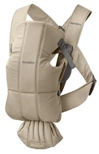 BABYBJORN MINI Woven – nosidełko, Beige - Zestawy naczyń dla dzieci - miniaturka - grafika 1