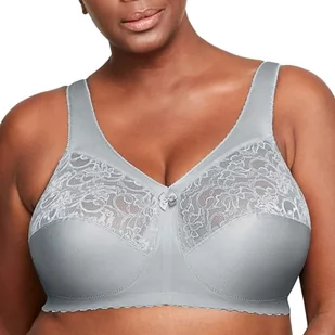 Glamorise Damski biustonosz MagicLift Support Classic, Miękki szary, 85L - Biustonosze - miniaturka - grafika 1