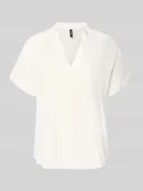 Bluzki damskie - Bluzka w stylu relaxed fit z czystej wiskozy Model 'BEAUTY' - miniaturka - grafika 1