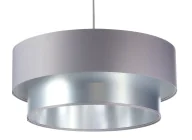 Lampy stojące - Srebrno-szara podwójna lampa wisząca - S418 Svorini - miniaturka - grafika 1