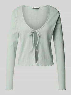 Kardigan o kroju regular fit z czystej bawełny model ‘CARLOTTA’ - Swetry damskie - miniaturka - grafika 1