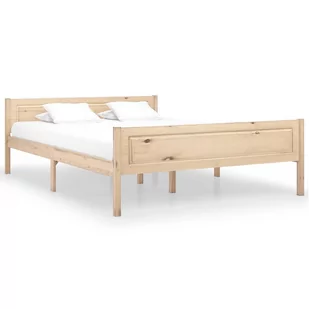 vidaXL Lumarko Rama łóżka z litego drewna sosnowego, 160 x 200 cm 322100 - Łóżka - miniaturka - grafika 1