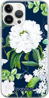 Etui i futerały do telefonów - Etui do Apple IPHONE 5/5S/SE Kwiaty 031 Babaco Nadruk pełny Granatowy - miniaturka - grafika 1