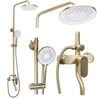 Zestawy prysznicowe - Rea Zestaw natryskowy Rea DROP Złoty Szczotkowany - miniaturka - grafika 1