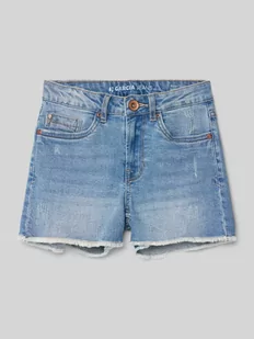 Szorty jeansowe z frędzlami model ‘Rianna’ - Spodnie i spodenki dla dziewczynek - miniaturka - grafika 1