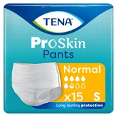 Bielizna lecznicza - Tena Pants ProSkin, majtki chłonne, rozmiar S, 65-85 cm, Normal, 15 sztuk - miniaturka - grafika 1