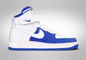 Koszykówka - Nike Air Force 1 High '07 Lv8 Nba 75Th Anniversary Royal White - miniaturka - grafika 1