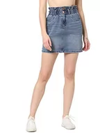 Spódnice - ONLY Damska spódnica dżinsowa Paperbag, niebieski (medium blue denim), M - miniaturka - grafika 1