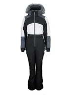 Spodnie narciarskie - Peak Mountain Kombinezon narciarski "Arctico" w kolorze czarno-biało-szarym - miniaturka - grafika 1