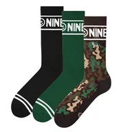 Skarpetki męskie - Zooksy, 3-pak długich skarpetek ribbowanych, Military panthera, różnokolorowe, 41/46 - miniaturka - grafika 1