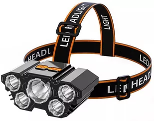 Latarka Czołowa L-T21 Posiada 4 Tryby Pracy 5 Super Jasnych Diod Led - Latarki - miniaturka - grafika 1