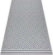 Dywany - Dywan SZNURKOWY SIZAL FLAT 48357/951 KWADRATY szary 200x290 cm - miniaturka - grafika 1