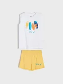 Piżamy chłopięce - Sinsay - Piżama dwuczęściowa - biały - miniaturka - grafika 1