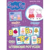 Świnka Peppa Wypychanki Literowe potyczki Praca zbiorowa - Zabawki kreatywne - miniaturka - grafika 1