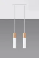 Lampy sufitowe - Sollux Lighting Lampa wisząca PABLO 2 biała - miniaturka - grafika 1