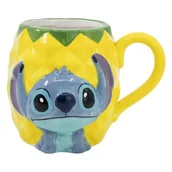 Kubki dla dzieci - Disney Stitch - Kubek ceramiczny 3D w pudełku prezentowym z kolekcji Pineapple 325 ml - miniaturka - grafika 1