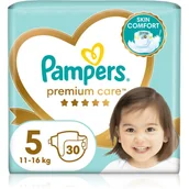 Pieluchy - Pampers Premium Care Size 5 pieluchy jednorazowe 11-16 kg 30 szt. - miniaturka - grafika 1