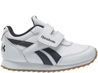 Buty dla dziewczynek - Buty dziecięce Reebok DV9462 ROYAL CL Białe - miniaturka - grafika 1
