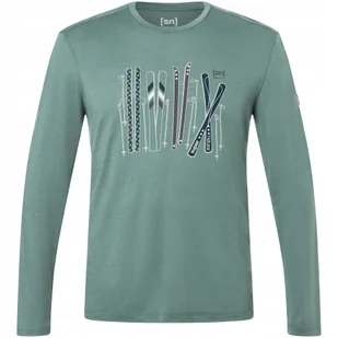 Koszulka męska longsleeve Super.natural M Fourski Ls zielona rozmiar S - Koszulki męskie - miniaturka - grafika 1