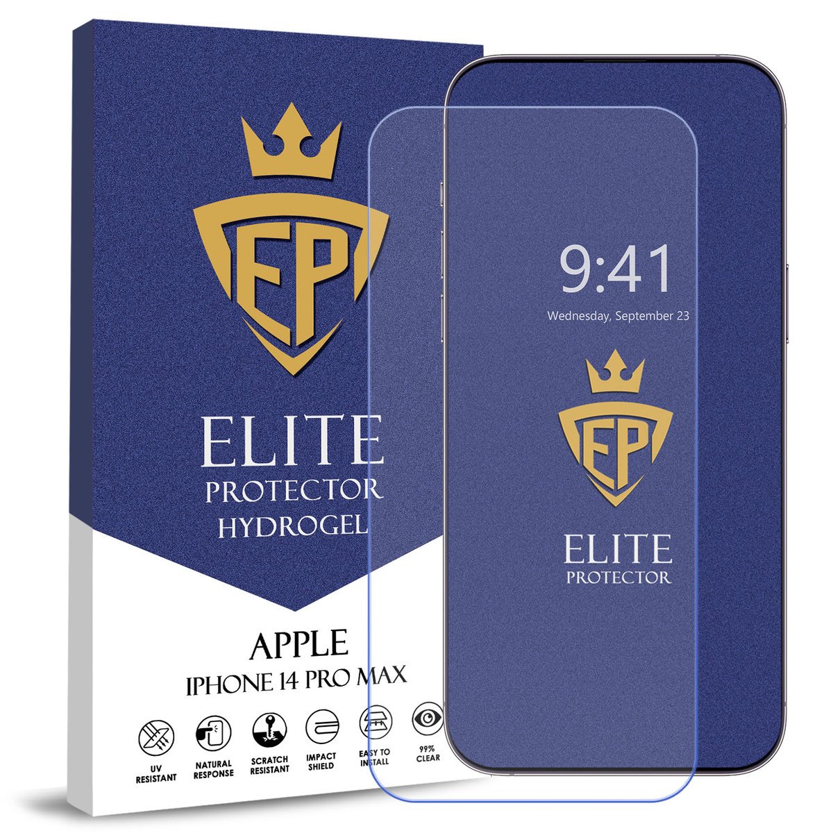 FOLIA 5D CAŁY EKRAN NA TELEFON DO APPLE IPHONE 14 PRO MAX HYDROŻELOWA