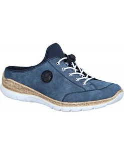 KLAPKI RIEKER - 900163-05 BLUE - Rieker - Klapki i japonki damskie - miniaturka - grafika 1