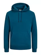 Bluzy męskie - Bestseller A/S Męska bluza z kapturem JJESTAR Basic Sweat Hood NOOS, Sailor Blue, XL, niebieski (Sailor Blue) - miniaturka - grafika 1