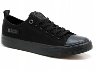 BUTY TRAMPKI męskie BIG STAR KK174007 czarne 41 - Trampki męskie - miniaturka - grafika 1