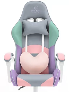Fotel Gamingowy Hell's Chair Rainbow Gray - Fotele gamingowe - miniaturka - grafika 1