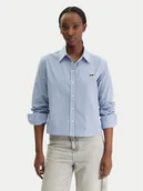 Koszule damskie - KARL LAGERFELD Koszula B1W11020 Błękitny Regular Fit - miniaturka - grafika 1