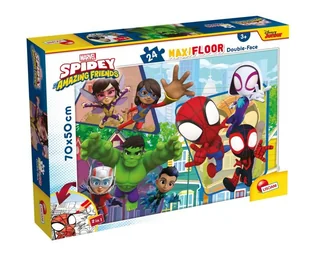 Puzzle dwustronne, Lisciani, Spidey, 24 el. - Puzzle - miniaturka - grafika 1